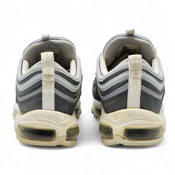 Nike Air Max 97 Premium OG 312834-005 Mesh Sneakers Gray White US 10 - Preowned - Picture 4 of 7